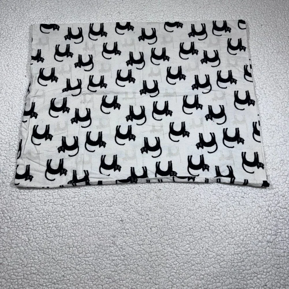 Black Cat Flannel Pillow Case Cats 28